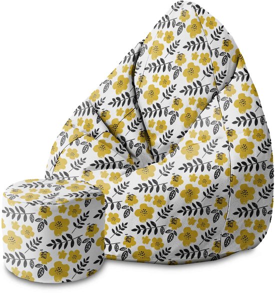 GBKDQQ Zitzak voor kinderen en volwassenen, 100 x 120 cm - XL beanbag