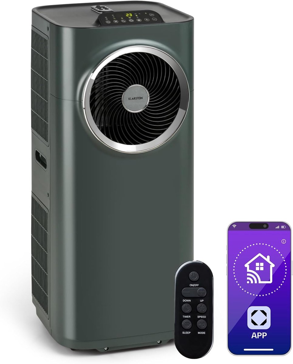 Mobiele airconditioning 3-in-1 met WiFi bediening - 10.000