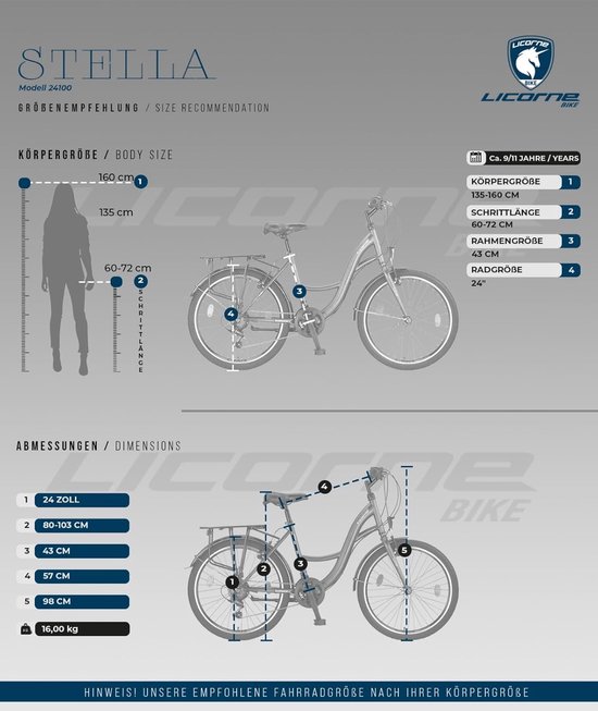 Premium Stadsfiets voor Kinderen en Volwassenen - Beschikbaar in 20, 24, 26 en 28 Inch met 21 Versnellingen van Merkloos — afbeelding 4