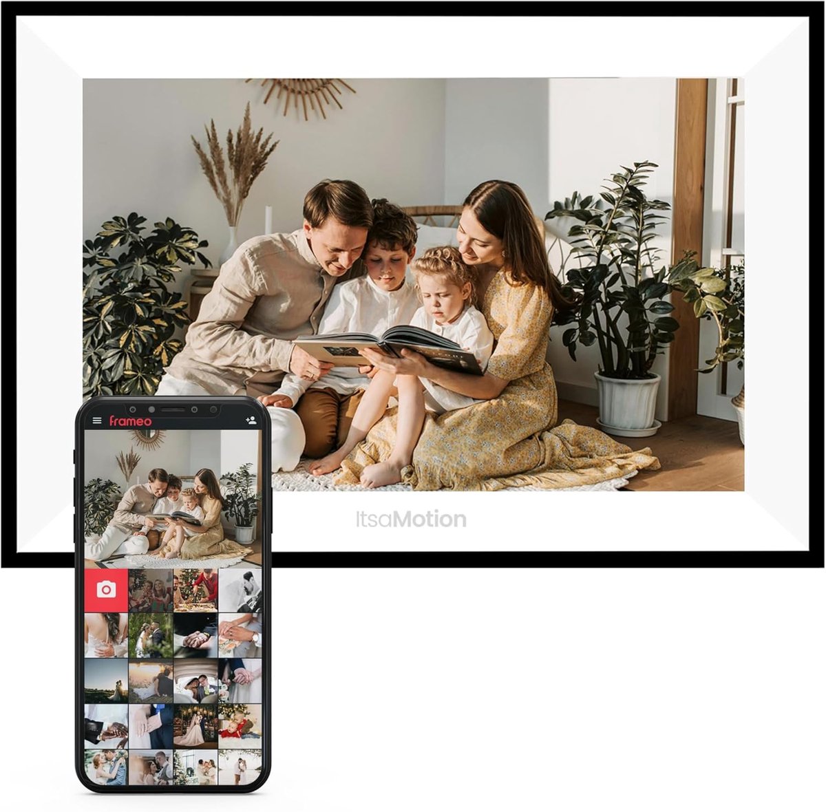 Digitale Fotolijst 10.1 inch met IPS Touchscreen en Frameo App