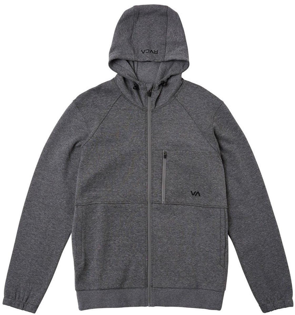 Rvca Va Sport Tech Sweatshirt Met Rits Grijs L Man