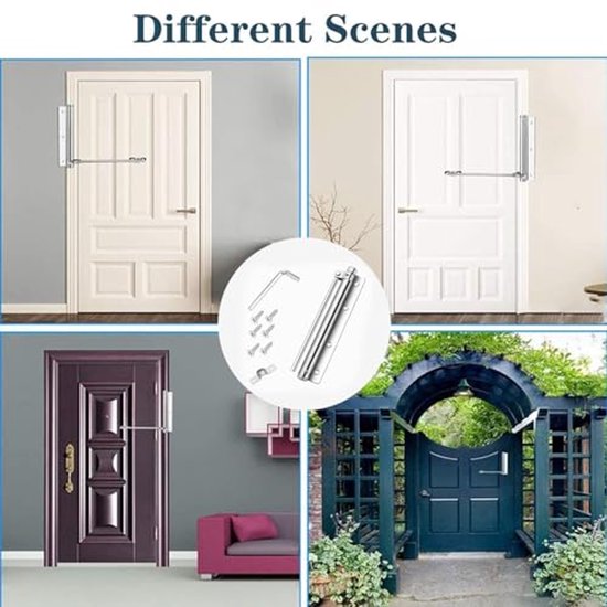 Door Closure Spring Outdoor Door Closer Automatic Stainless Steel Adjustable Spring Door Closer ...