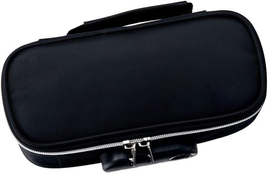 Allecto plus - Vergrendelbare Canvas Etui met Ruime Opbergruimte en
