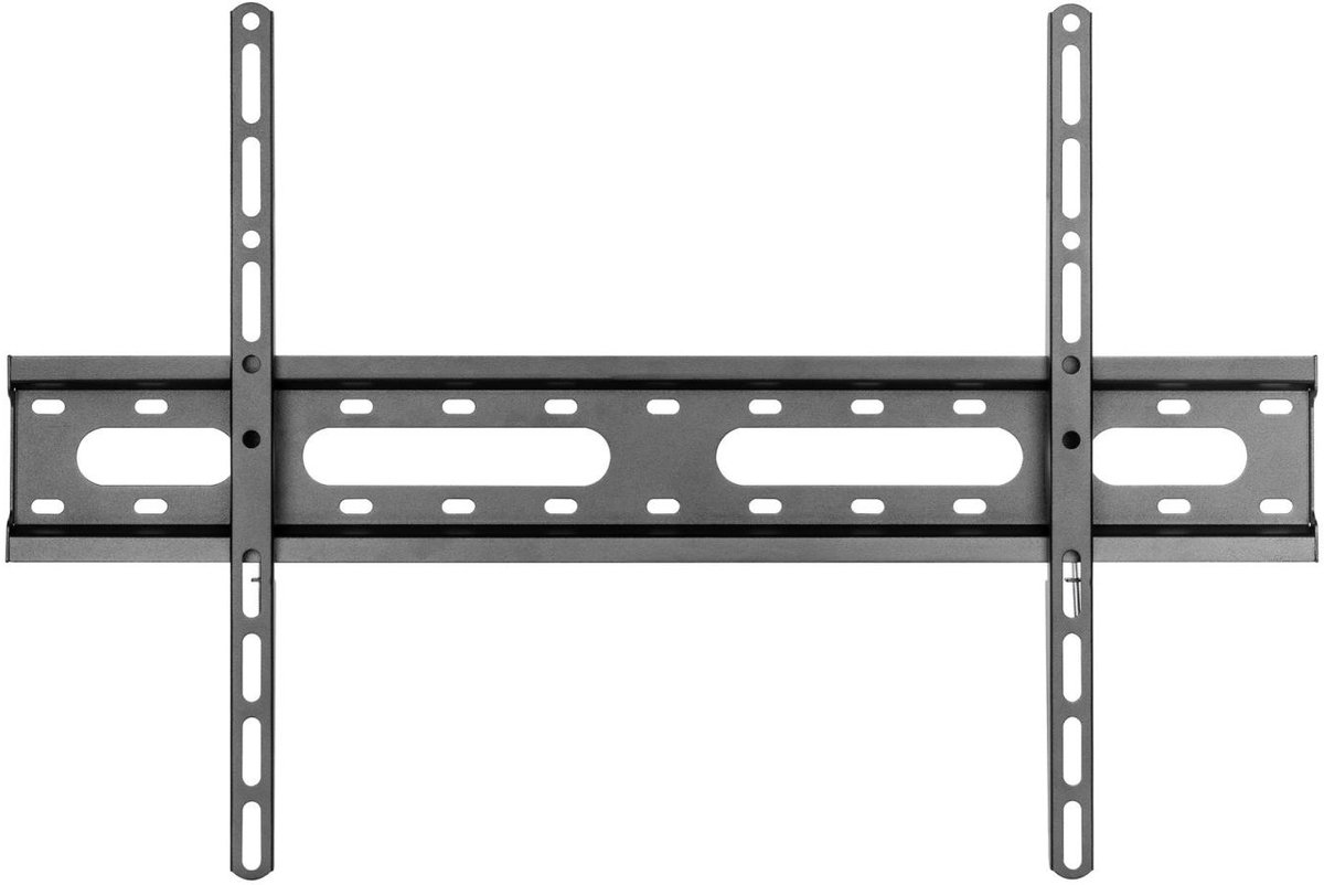 HOME It® TV Beugel voor vlakke wand 37-86" 45kg, geschikt voor gebogen schermen, VESA compatibel, zwart