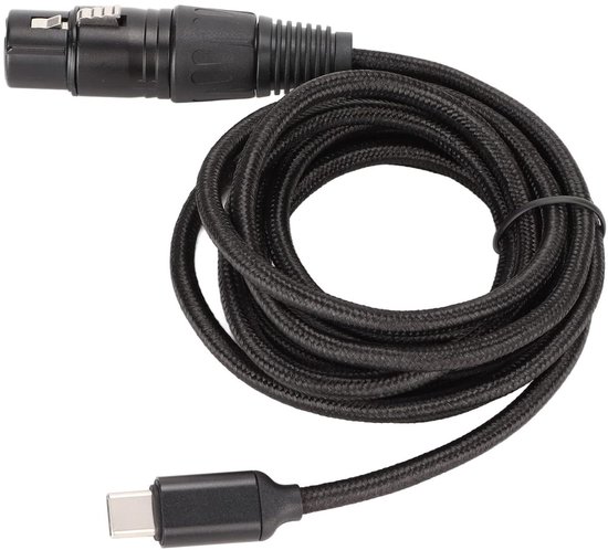 Allecto plus - Câble microphone XLR vers USB-C pour une connexion à faible bruit sur scène (2 m)