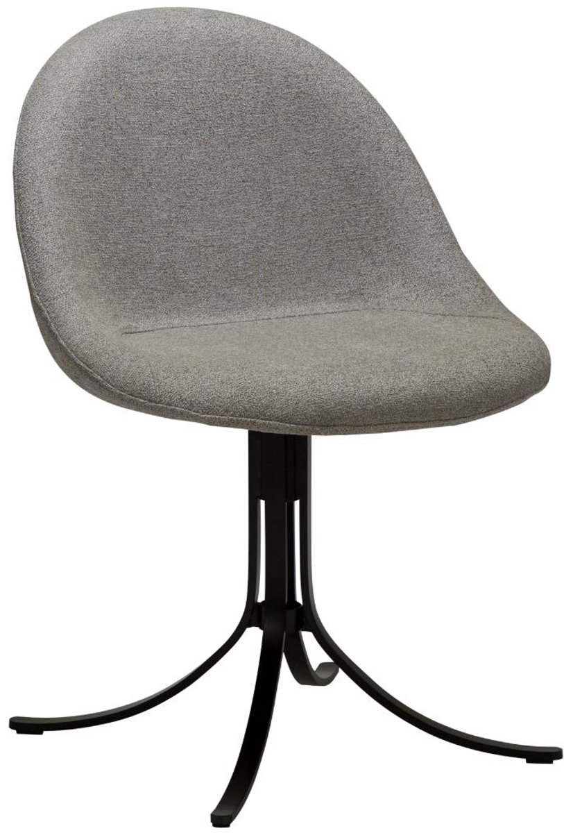 Dolo Dan-Form eetkamerstoel draaivoet bouclé lichtbruin.