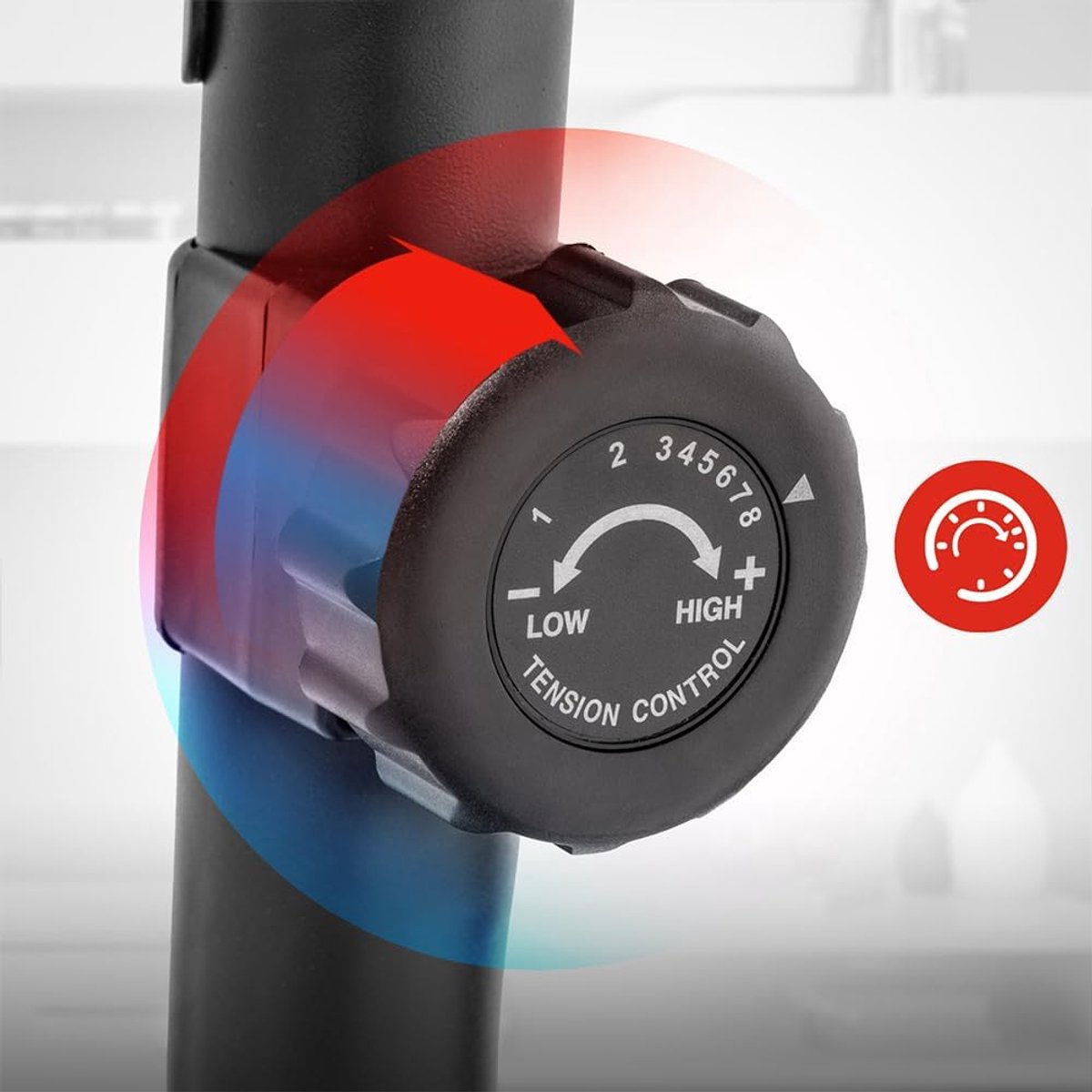 Hometrainer verstelbare zitting met LCD-display en - afbeelding 3