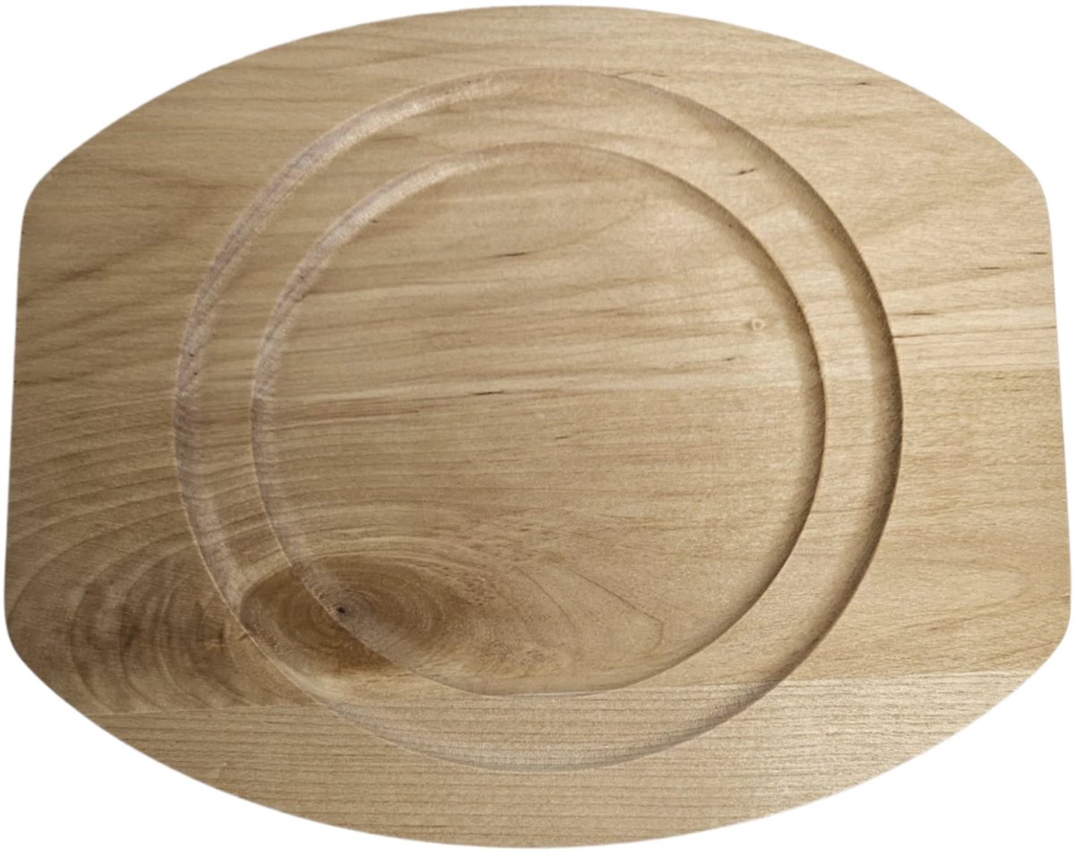 Houten onderzetter voor steelpan 24 x 20 cm – Michelangelo Parilla