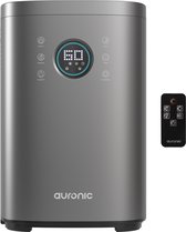 Auronic Luchtbevochtiger - 4 Liter - 40m2 - Geschikt voor Woonkamer, Kantoor, Slaapkamer, Babykamer en Meer - Met Aromatherapie - BPA-Vrij - Grijs