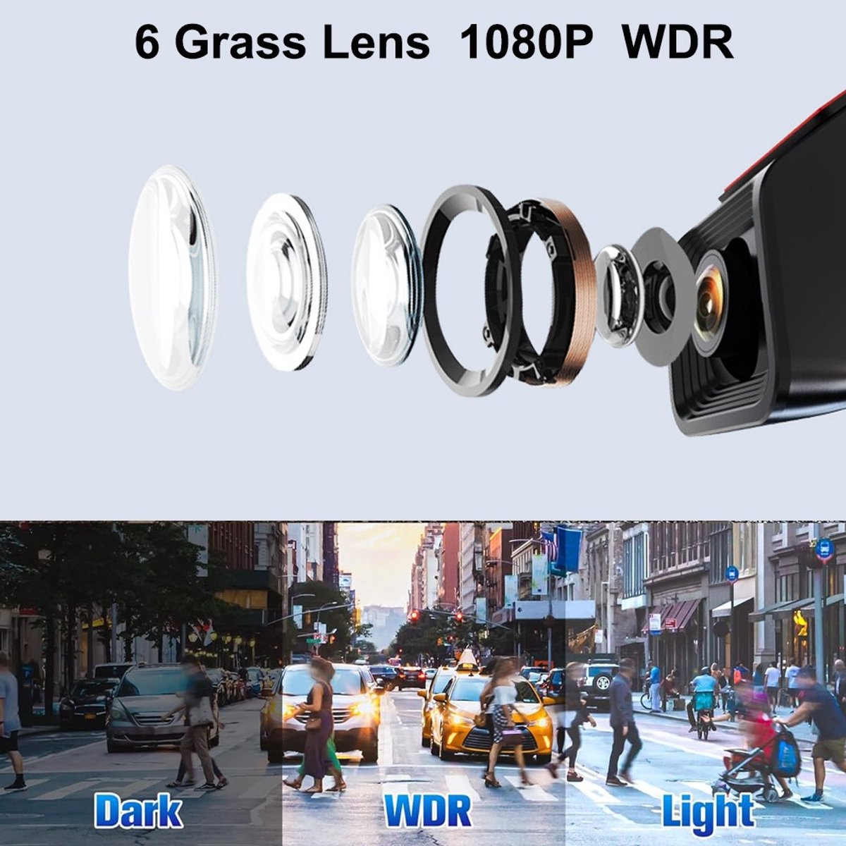 USB Android 1080P Auto Dash Cam Videorecorder ADAS Auto HD Recorder – foto 6