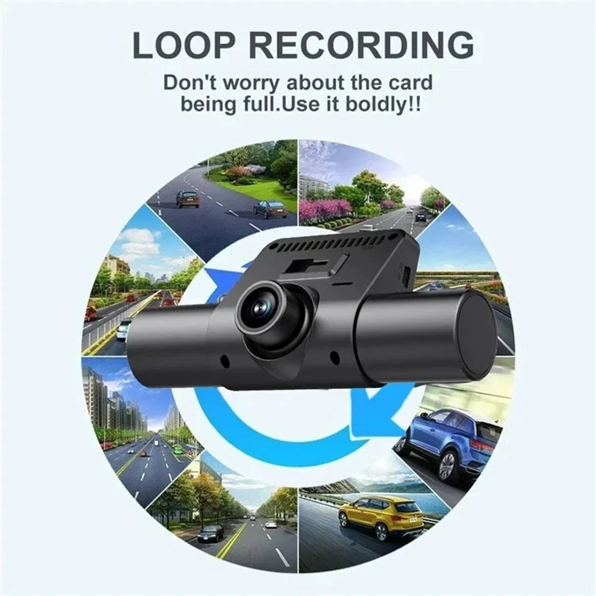 Auto DVR Dashcam 1080P Nachtzicht Parkeerbewaking 4 Camera's Autobestuurder – foto 5