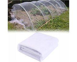 Insectennet-insectengaas-insectengaas moestuin-Tuinnet - Beschermingsnet voor groenteplanten - Multifunctioneel beschermingsnet - Draagbare vogelbestendige planttunnel voor fijne groenten - Wit - 3x6m