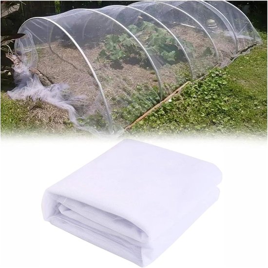 Moestuin Insectennet, 3 X 6 M Tuinnetten, Witte Moestuin Insectennet Moestuin Beschermingsnet Tuin Beschermingsnet Geschikt F