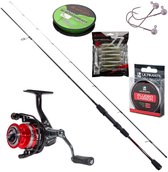 Ultimate Chikara Cast & Jerk Set – Canne 2,20 M (50-150 G), Moulinet Baitcaster, Tresse, Leaders Et Leurres – Brochet Et Carnassiers