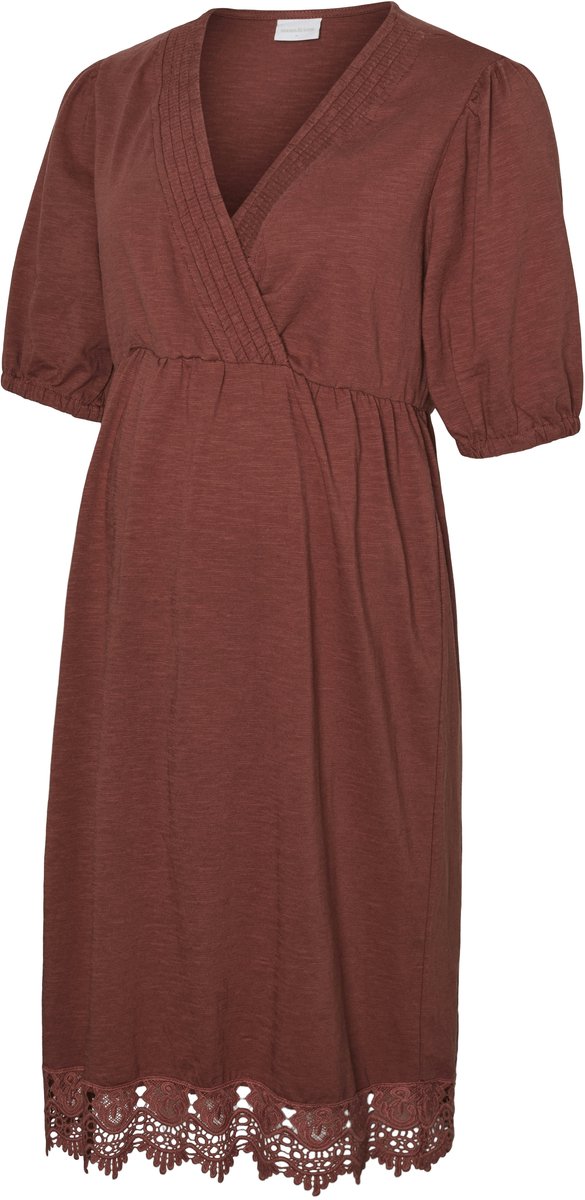Mamalicious Mama Licious Jurk MLALISA Zwangerschapsjurk Mahogany