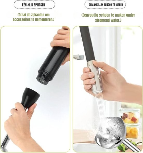 SCH® Mixer staafmixer - Mixer - Mixer handmixer - Zilver - ‎1cm x 1cm x 1cm van Merkloos — afbeelding 3