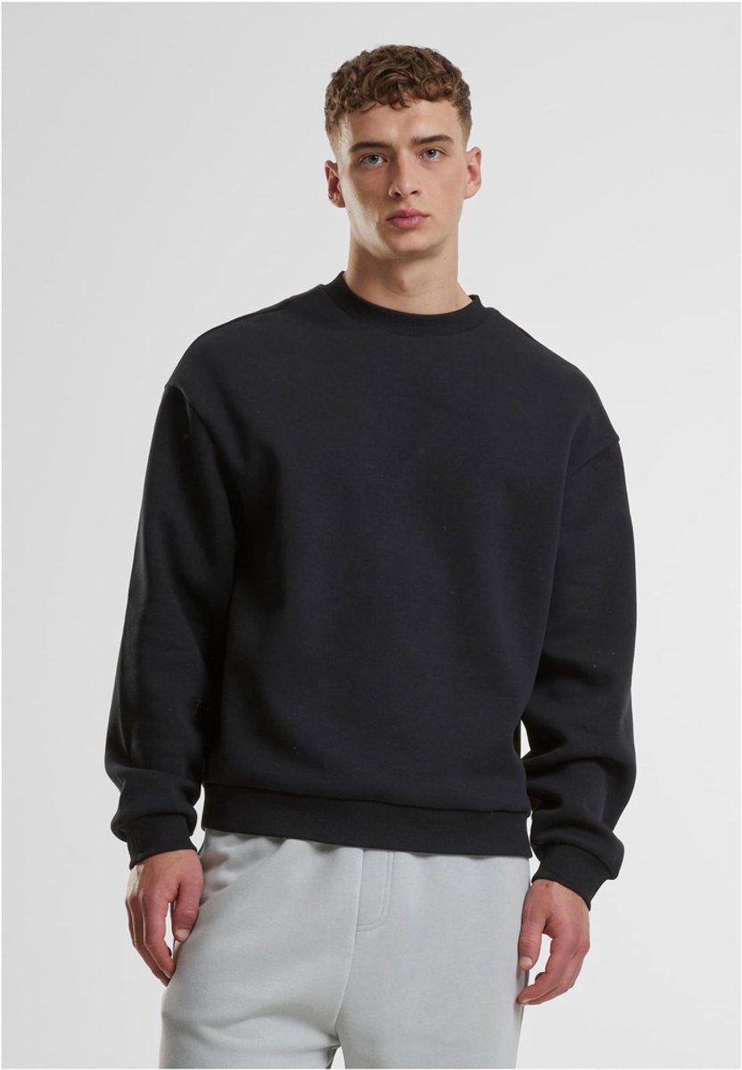 Urban Classics Fluffy Crewneck Heren Sweatshirts – 3XL Zwart
