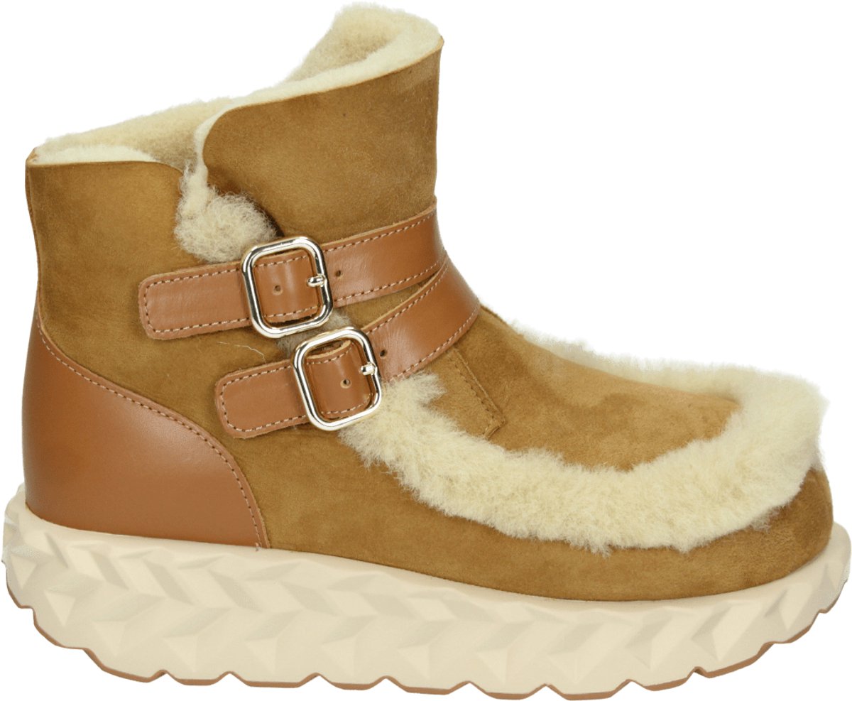 4ccccees - 4CS680003 JABARA MONTI - SnowbootsGevoerde laarzenDames laarzen - Kleur: Cognac - Maat: 40