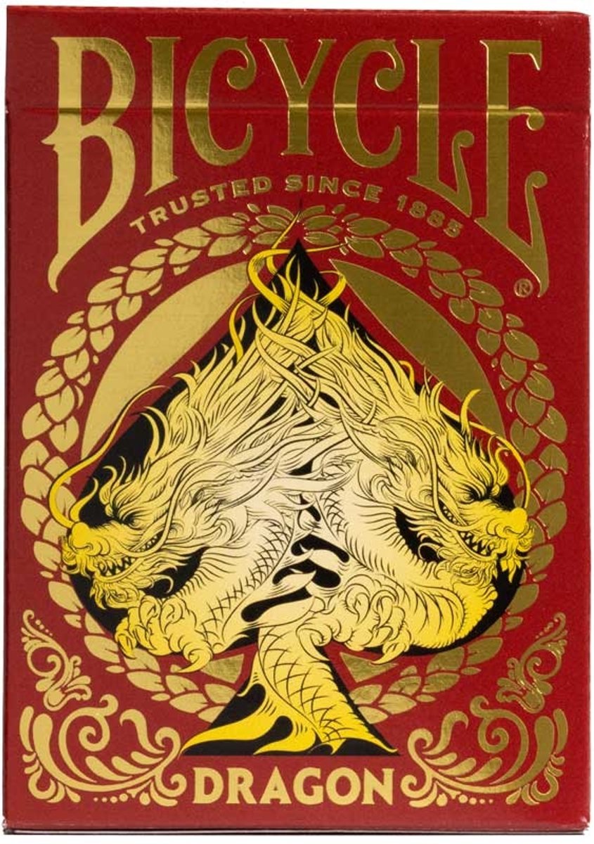 Bicycle Dragon Red - Premium Speelkaarten - Poker - Ultimates - Collectible