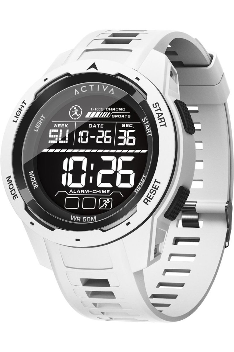 Activa X Invicta DIGITAL ESSENTIALS ACW8105-002 Heren Horloge - Waterdicht - Digitaal - Quartz Uurwerk - Plastic met zwarte Wijzerplaat - 45mm