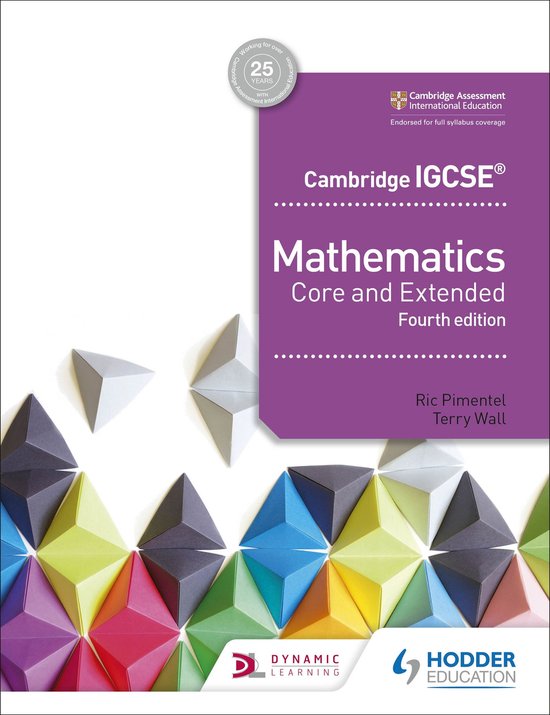 Cambridge IGCSE Mathematics Core and Extended 4th edition - cover