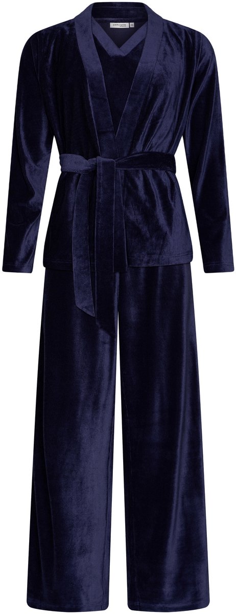 Pastunette Premium - Huispak - Midnight - 3-Delig - Velours - Donkerblauw - Maat 38