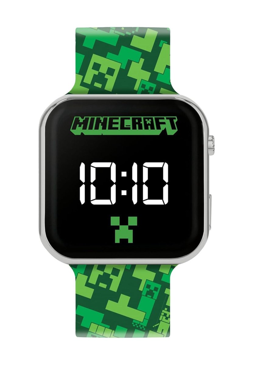 Minecraft Casual LED-horloge