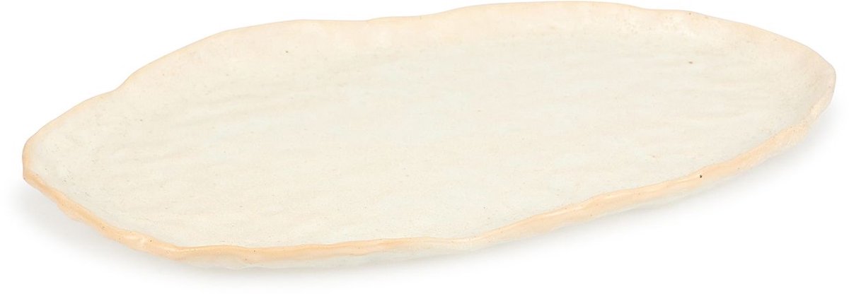 SP Collection Serveerschaal 39x23,5xH2,5cm beige Nomad