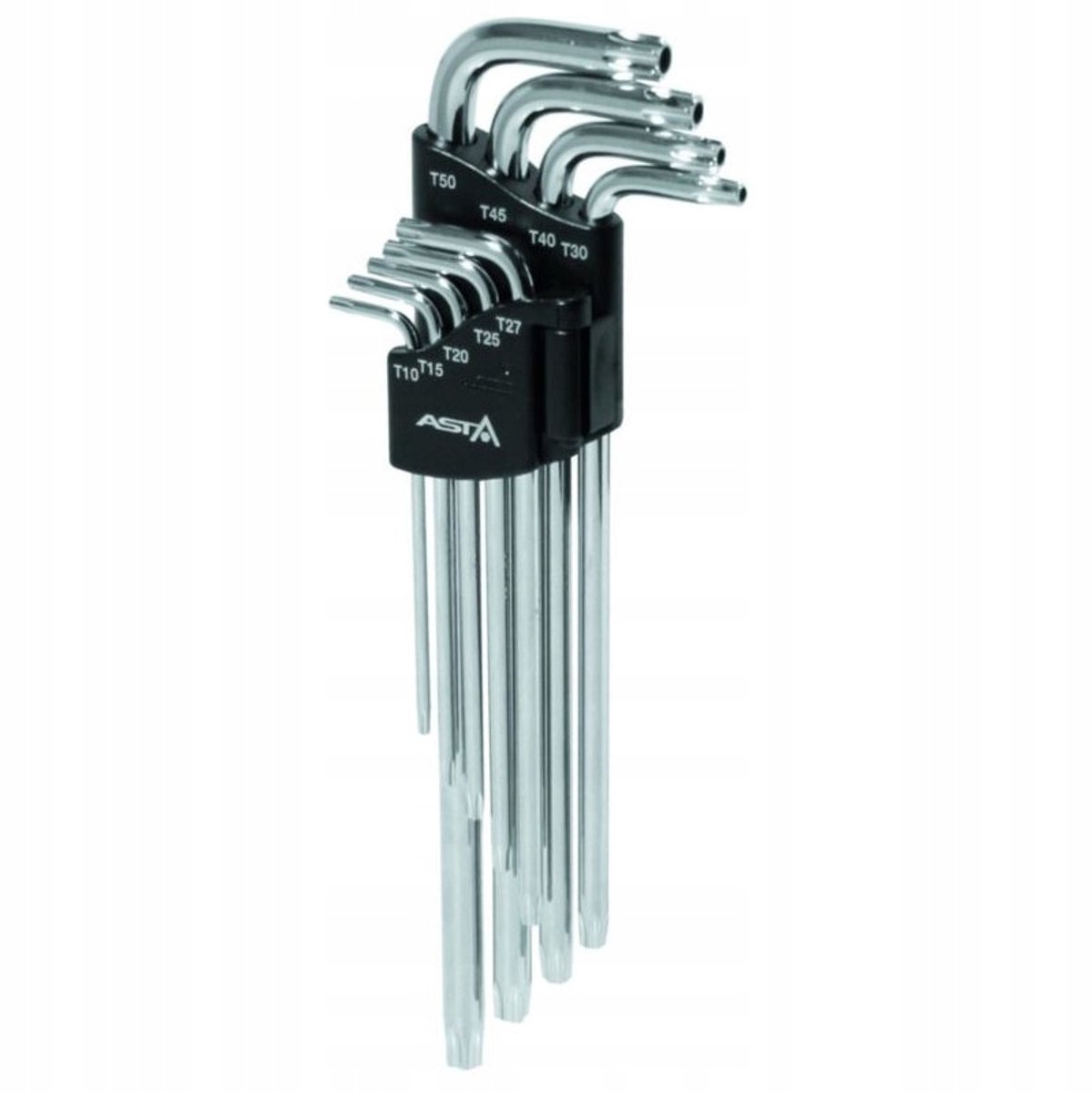 ASTA Lange Torx Sleutelset met Gat - 9 Stuks