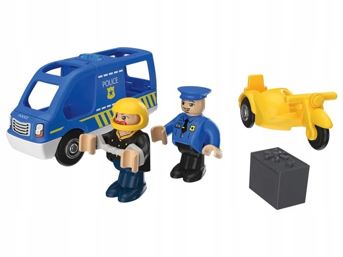 Playtive Politie Voertuigen Set met Licht & Geluid - 6 Delen