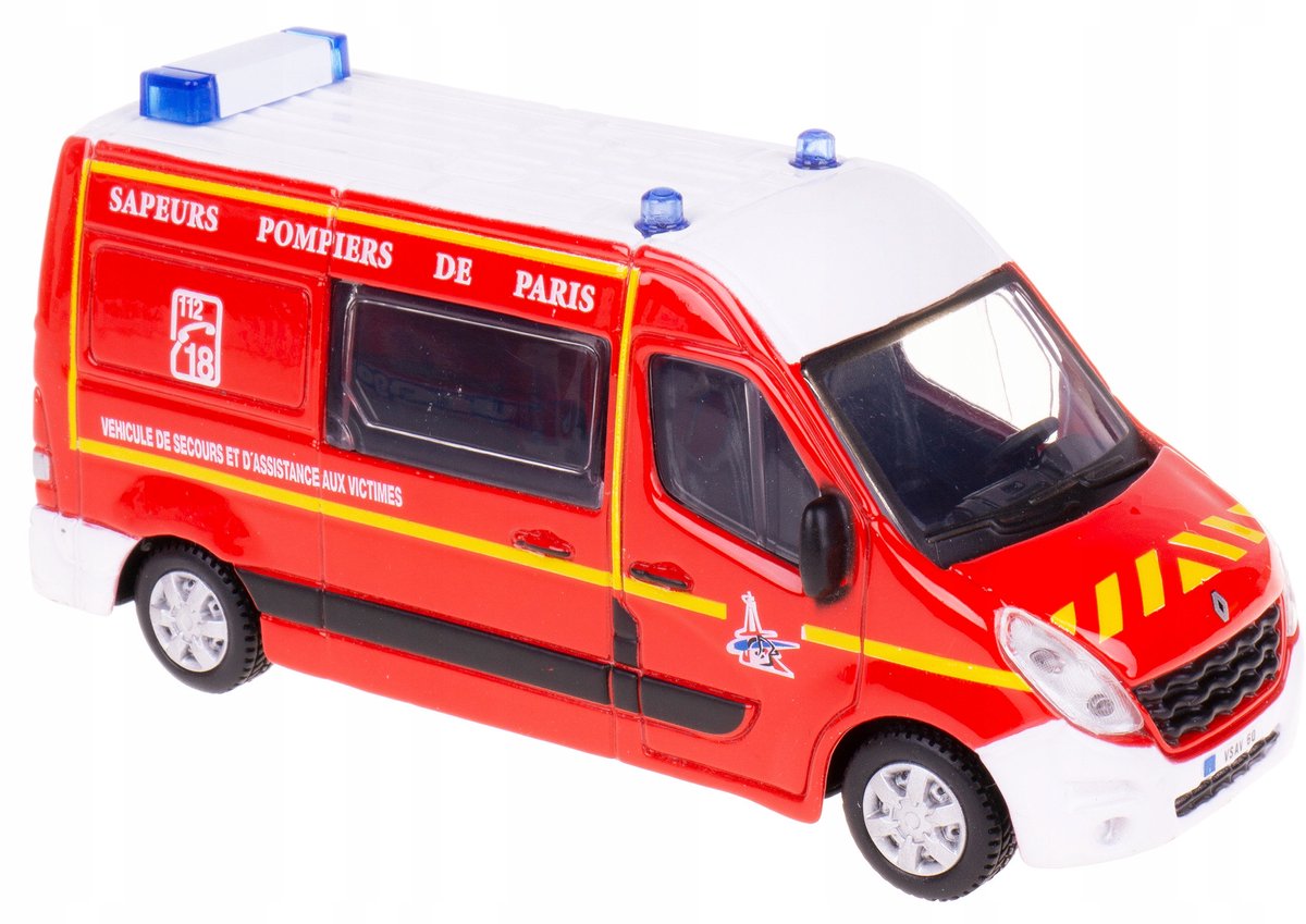 Bburago Renault Master Brandweer Modelauto 1:50