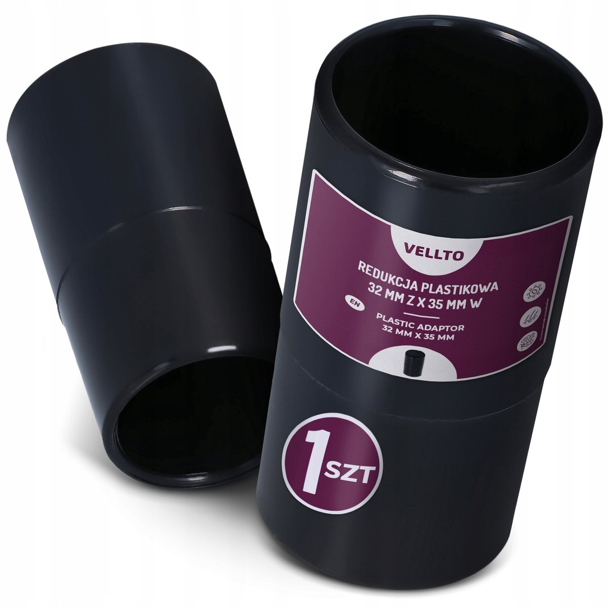 Adapter Reductie 32mm naar 35mm voor Stofzuiger Mondstukken