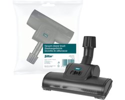 Sillar, borstel voor stofzuiger, stofzuigerborstel met wieltjes, met beweegbare bevestiging, universele, vervangingsonderdeel, geschikt voor stofzuiger ø32-38mm, 1 stuck