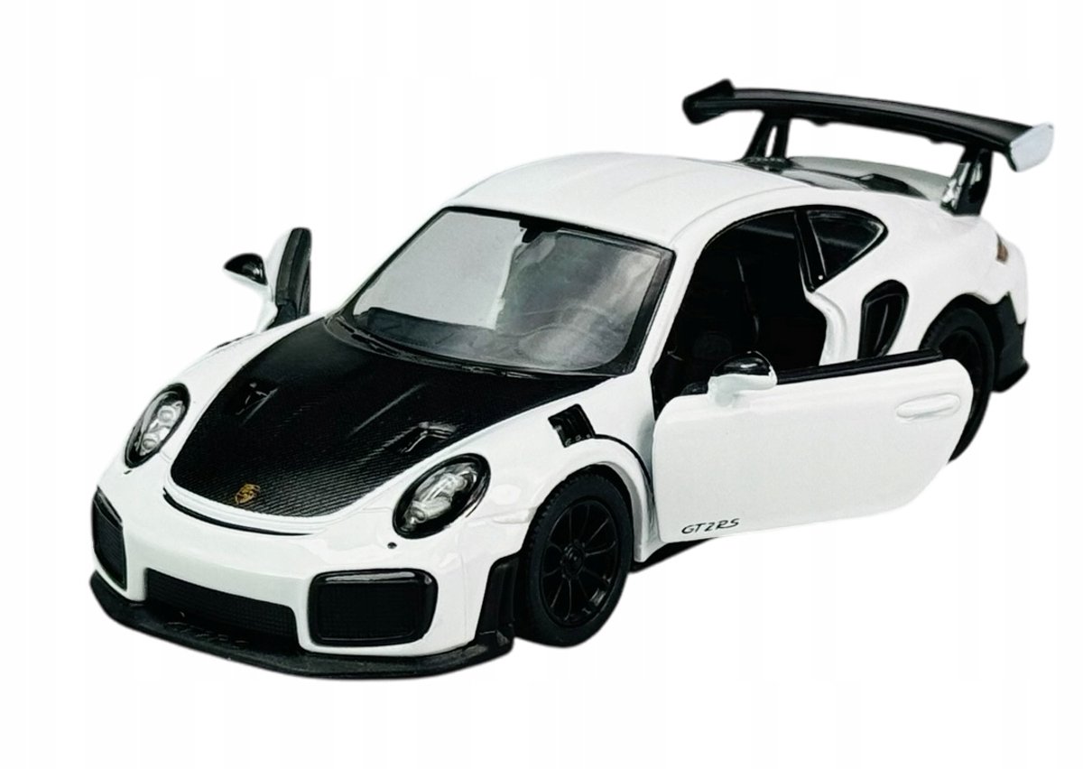 Kinsmart Porsche 911 992 GT2 RS Wit Metaal Model Auto 1:36