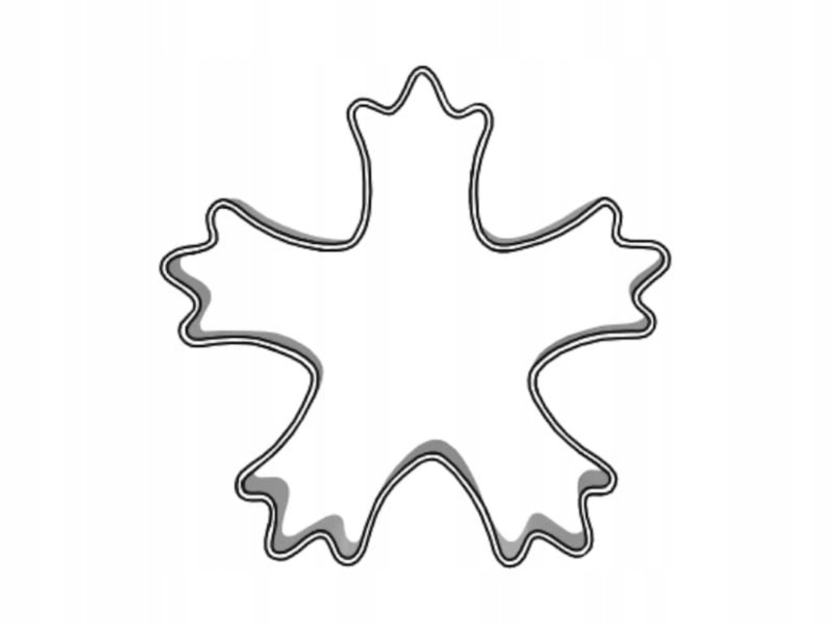 Sneeuwvlok Koekjesvormer 5,9 cm - Kerst Koekjesvormer