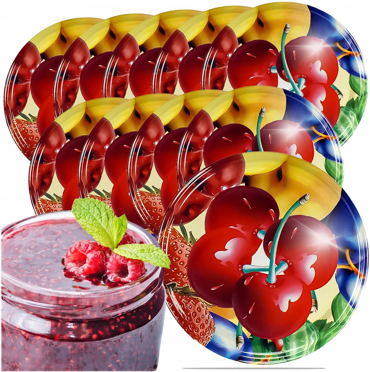 Twist-off Deksel Fruit FI 82 6-Sluitingen 10 Stuks - Lekvrij