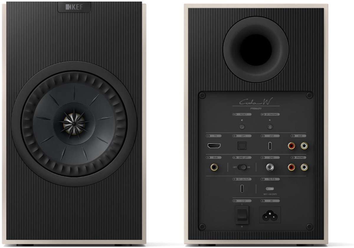 Kef Coda W Actieve HiFi-Luidspreker - Nickle Grey (Paar)
