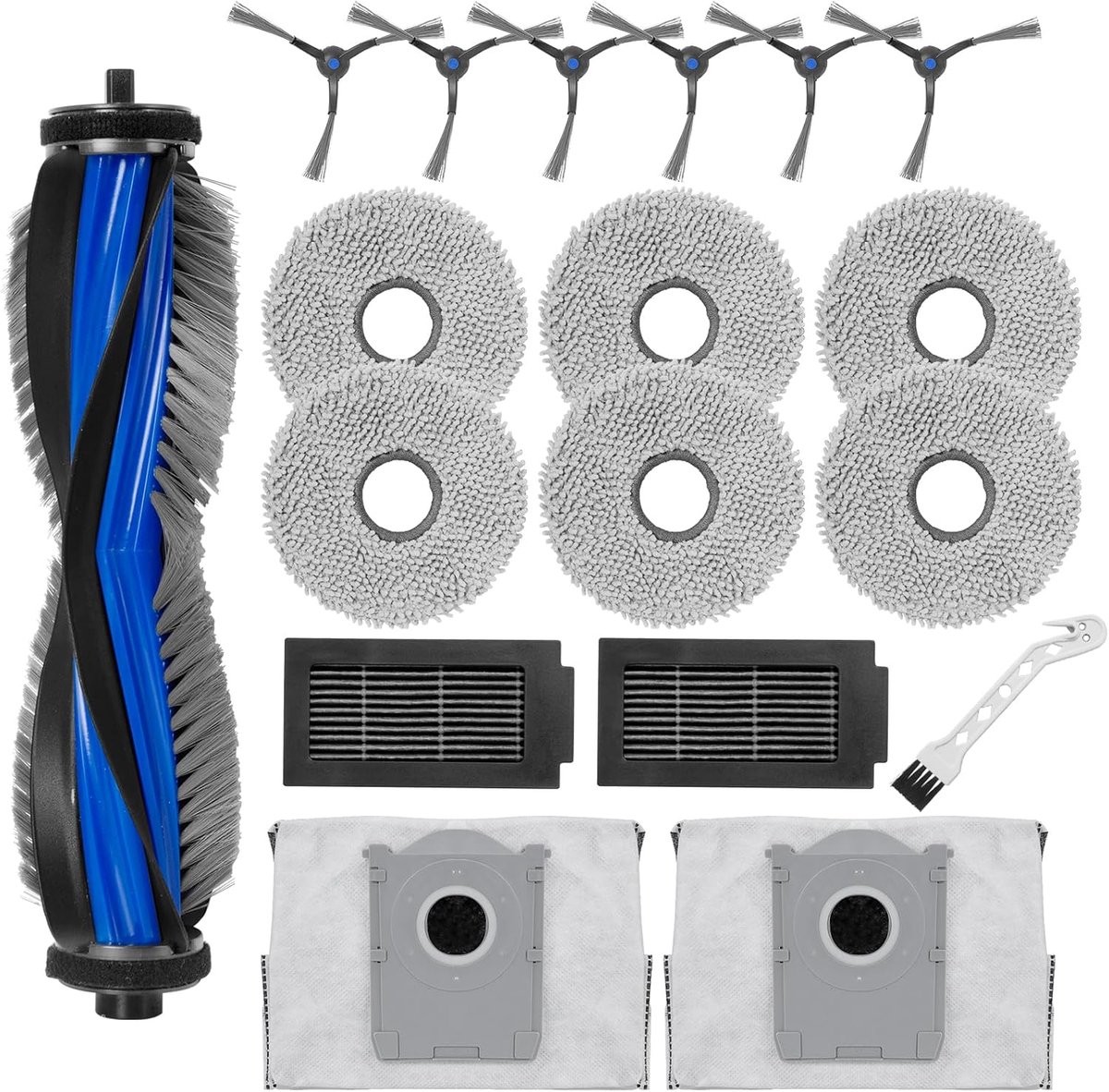 18-delige Accessoirekit Geschikt voor Ecovacs Deebot T50 Pro Omni/T50 Max Pro Omni/T50 Omni Stofzuigerrobots