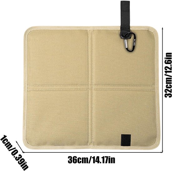 Coussin de siège - Tapis de coussin compact et pliable, housse de siège légère et portable, rembourrage extérieur imperméable, mousse isolante et confortable, soutien du siège pour les voyages et l'aventure