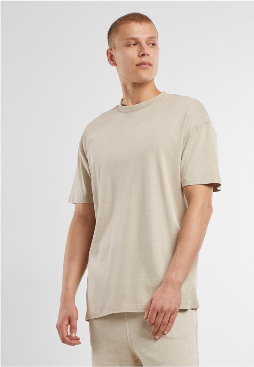 Urban Classics Washed Rib Heren Tshirt XXL Grijs