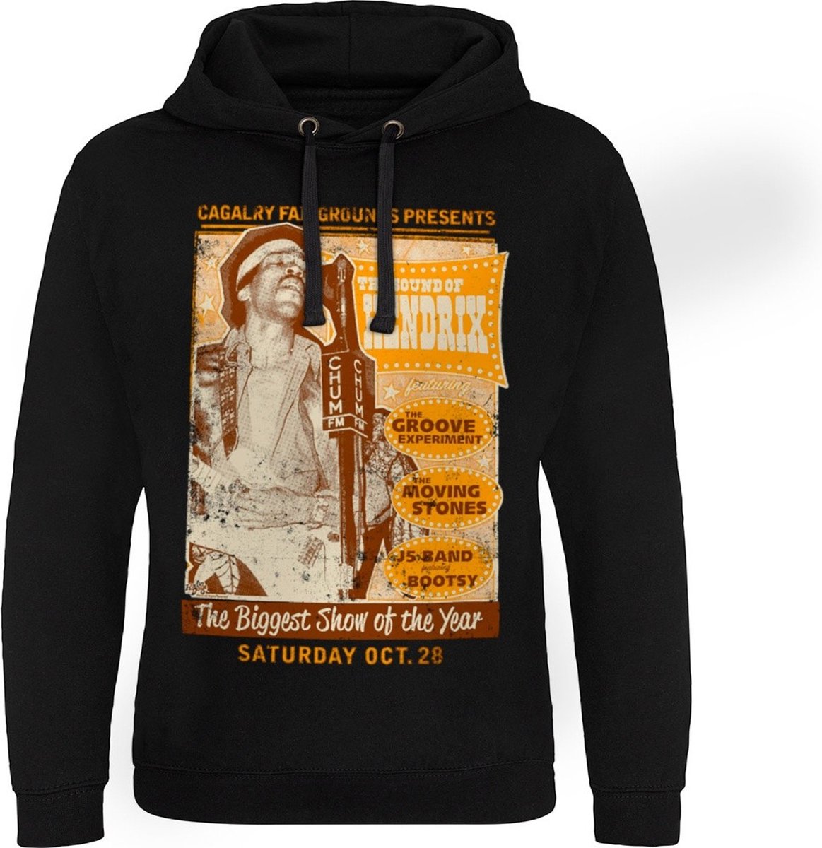 Jimi Hendrix The Sound Of Hendrix-poster Epic-hoodie zwart