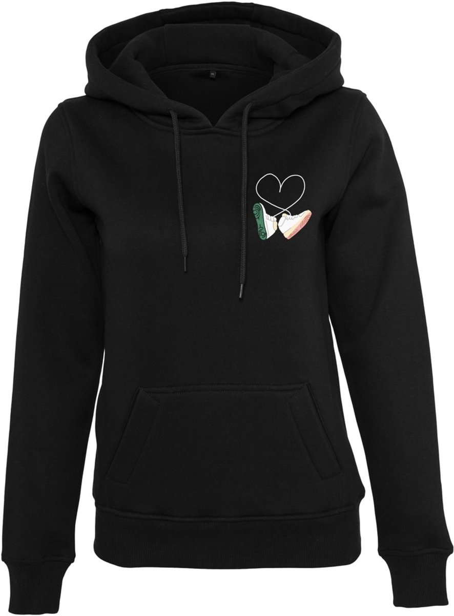 Mister Tee Ladies Kicks Love EMB Hoodie/trui S Zwart