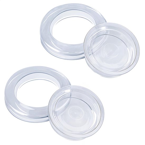 2-inch set van 2 siliconen patio tafel parasol gat ringen, geschikt voor standaard tafel gaten, parasol gat ring plug en cover set, patio tafel parasol plug, patio tafel