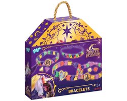 Totum Unicorn Academy kralenarmbandjes maken met speciale kralen - luxe cadeauverpakking goudkleurig - speelgoed meisjes cadeau tip