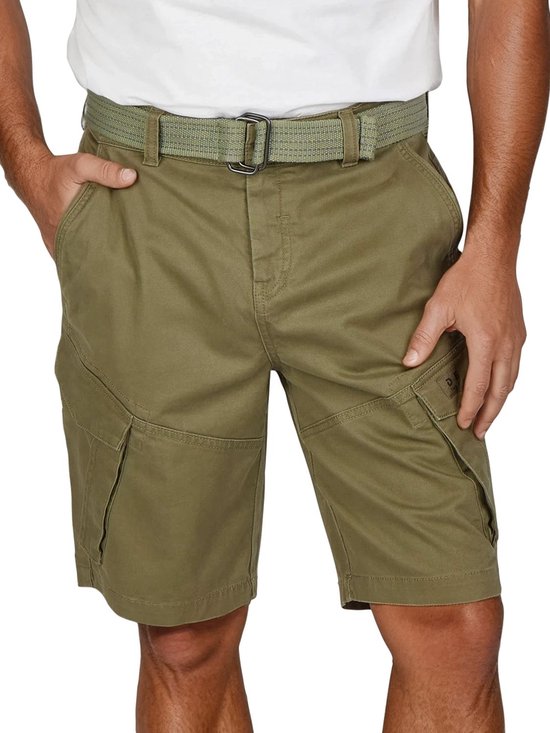 DENIMFY Heren Short DFPhil regular/straight Olijf 4XL Volwassenen - met Riem