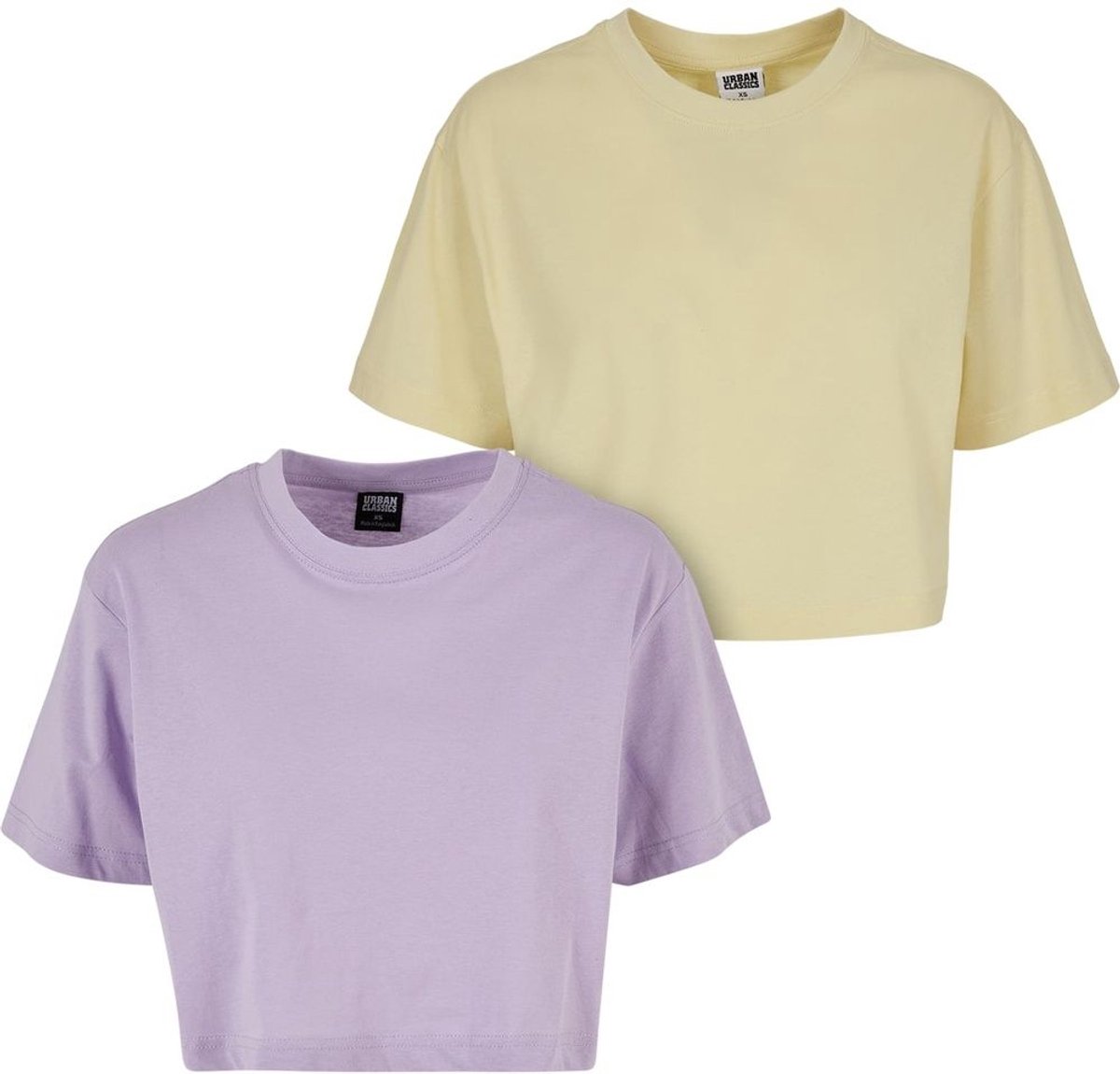 Urban Classics Short Oversized 2-Pack Crop top 5XL Paars