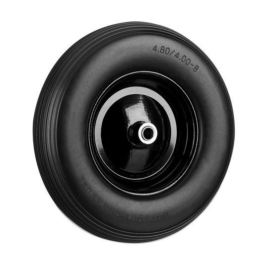 Relaxdays 2x kruiwagenwiel 4.80 4.00-8 - reservewiel - rubberband - steekwagenwiel - zwart van Relaxdays — afbeelding 3
