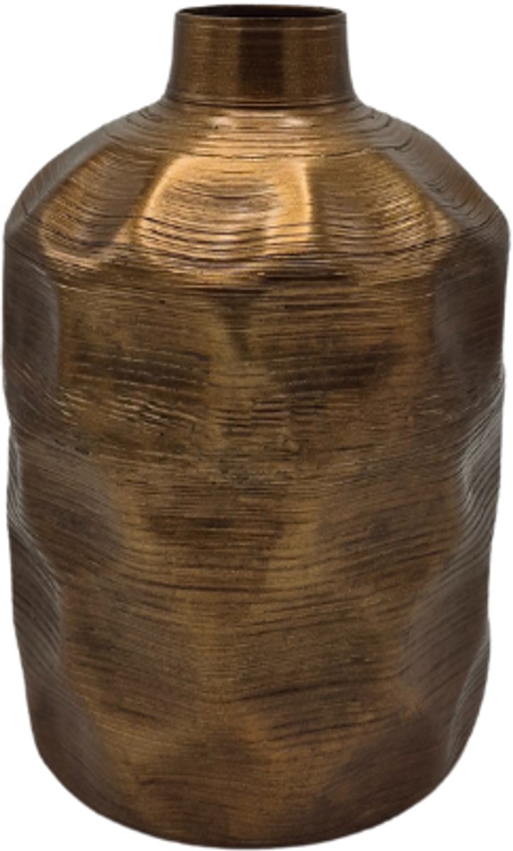 Deco4yourhome® - Vaas - Meril - Goud - Metaal - Bloemen