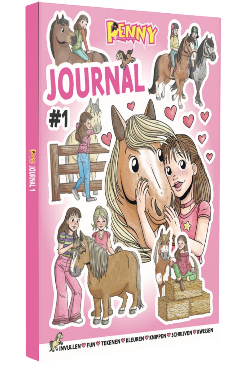 Penny Journal 2025 - Journal - Vakantieboek - Invul Dagboek - Dagboek Meisje - Journal Notebook - Journaling - Paarden Spullen - Paardencadeaus - Speelgoed - Paard - DIY - Invulboek - Invullen - Schrijven - Tijdschrift - Tijdschriften - Doeboek