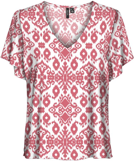 Vero Moda Easy Joy V-neck S/S Shirt Dames - Maat S